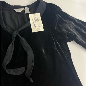 J. Jill NWT Black Velvet‎ Dress XS